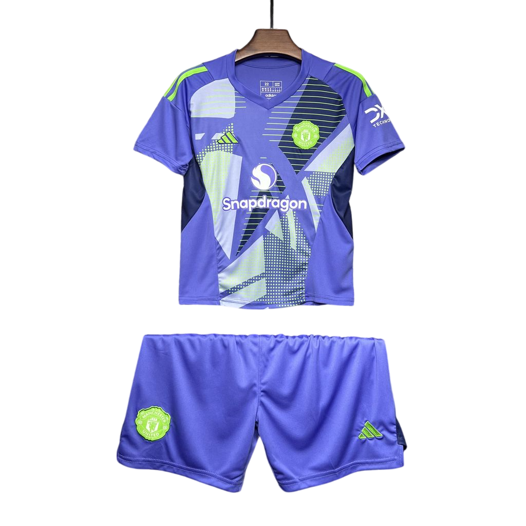 Kit Infantil do Manchester United 2024/25 Goleiro