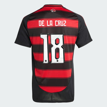 Camisa Adidas Flamengo 2025/26 I DE LA CRUZ N° 18