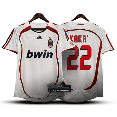 Camisa Retrô do Milan 2006/07 Away + +22 Kaká