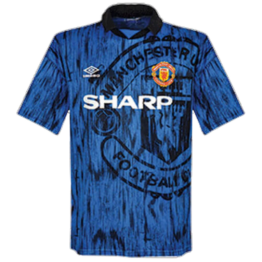 Camisa Manchester United Retro 1992/93 II Azul Umbro