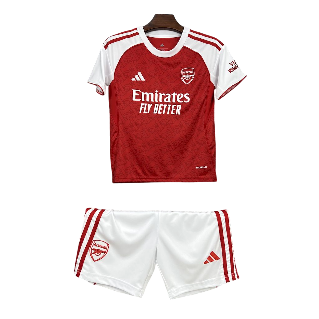 Kit Infantil do Arsenal 2025/26 - Home