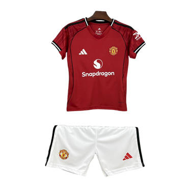 Kit Infantil do Manchester United 2025/26  HOME